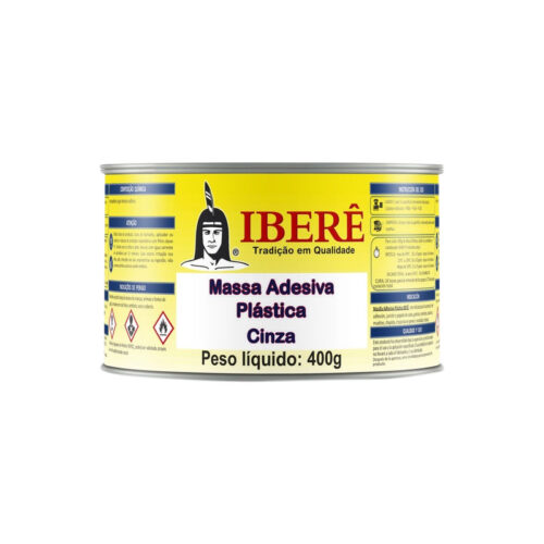 MASSA PLASTICA IBERE CINZA 400GRS