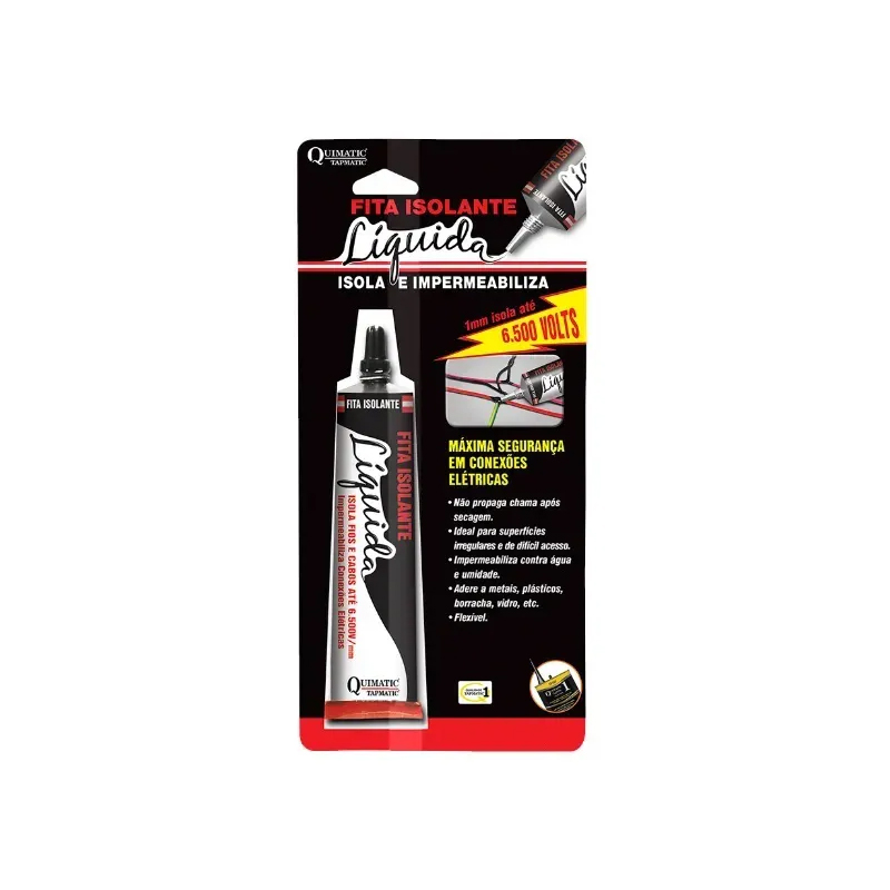 FITA ISOLAN. LIQUIDA PRETA QUIMATIC 16G