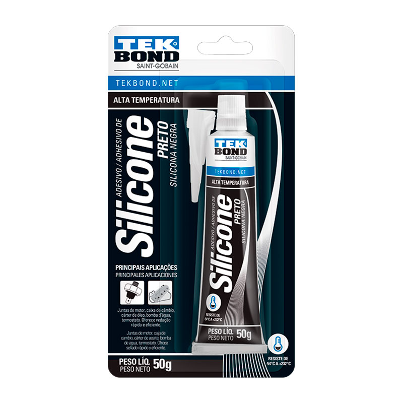 SILICONE ALTA TP.PRETO TEK 50G BLIS