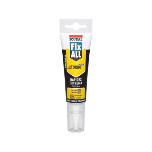 ADESIVO FIX ALL TURBO SOUDAL BRANCO 125ML BISNAG