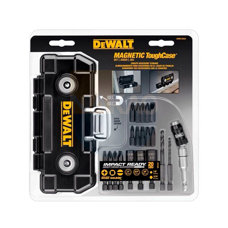 JG BITS 20 PONTAS P/PARAF ESTOJO MAGN IMPAC DWMTCIR20