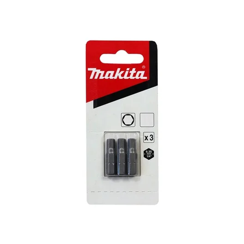 BITS PONTEIRA HEXAG. ALLEN 5MMX50MM C/3 PCS B-25460 MAKITA