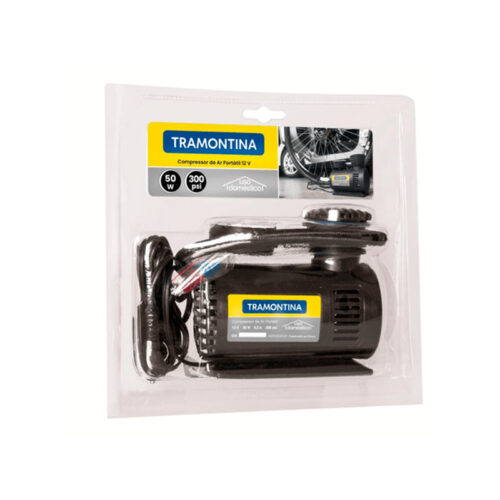 COMPRESSOR AR PORTATIL 300 PSI 50W 12V TRAMONTINA