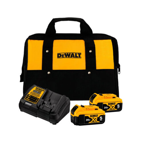KIT 2 BAT. 20V MAX LI-ON 5,0AH + CARREG. DCB205C2K-BR DEWALT