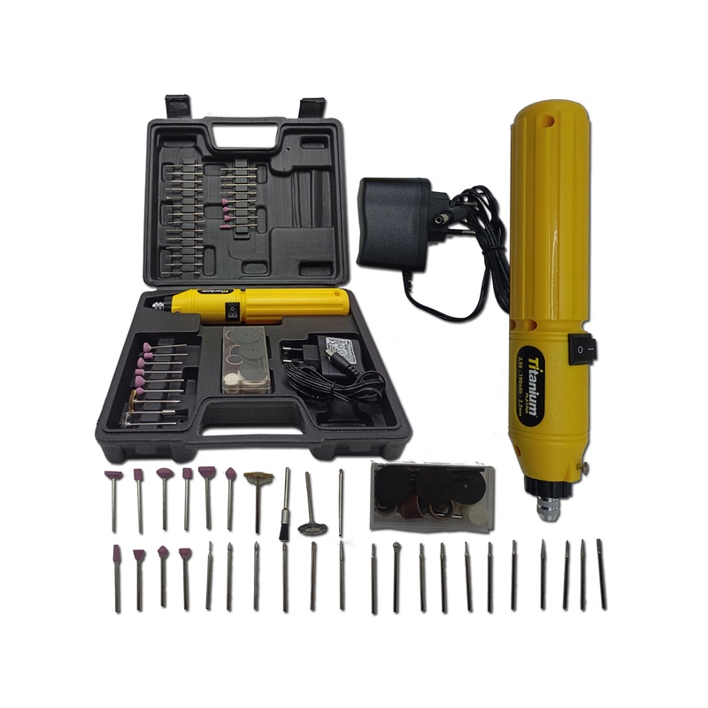 KIT MICRO RETIFICA TITANIUM 3,6V BIV 60 PCS