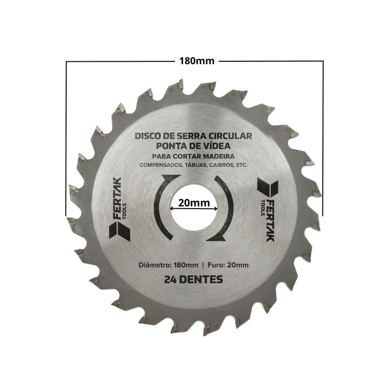 SERRA CIRCULAR 20.0 X 180 X 24T W FERTAK