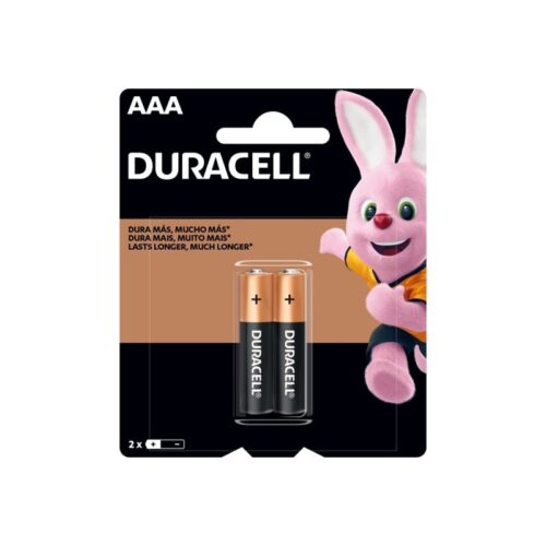 PILHA DURACELL ALCALINA PALITO AAA2  C/02 MN2400B2