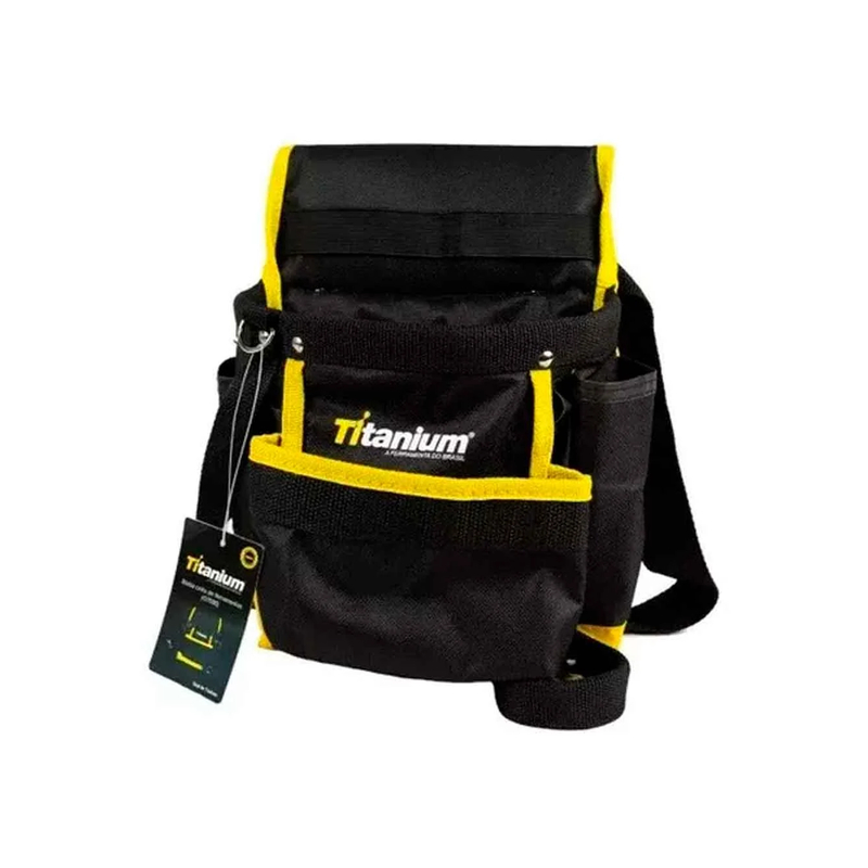 BOLSA CINTO P/ PINTOR 8 BOLSOS TITANIUM