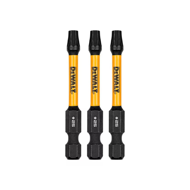 BITS PONTEIRA TORX T25 FLEXTORQ 2.1/4-60MM C/ 03PCS DEWALT